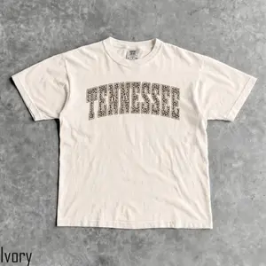 Comfort Colors Leopard Tennessee Shirt, Tennessee Tee, Tennessee Sports Fan Gift, University Student Gift, College Shirt, Tennessee State - DarkFlex