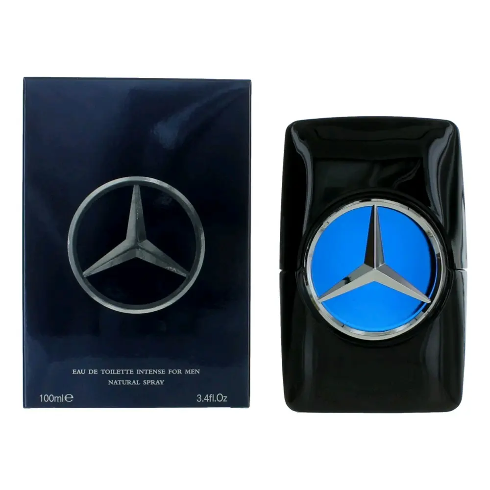 Mercedes-Benz Intense EDT for Men - 3.4oz/100ml Refined Woody Spice Fragrance, Premium Appeal Daily Signature Scent