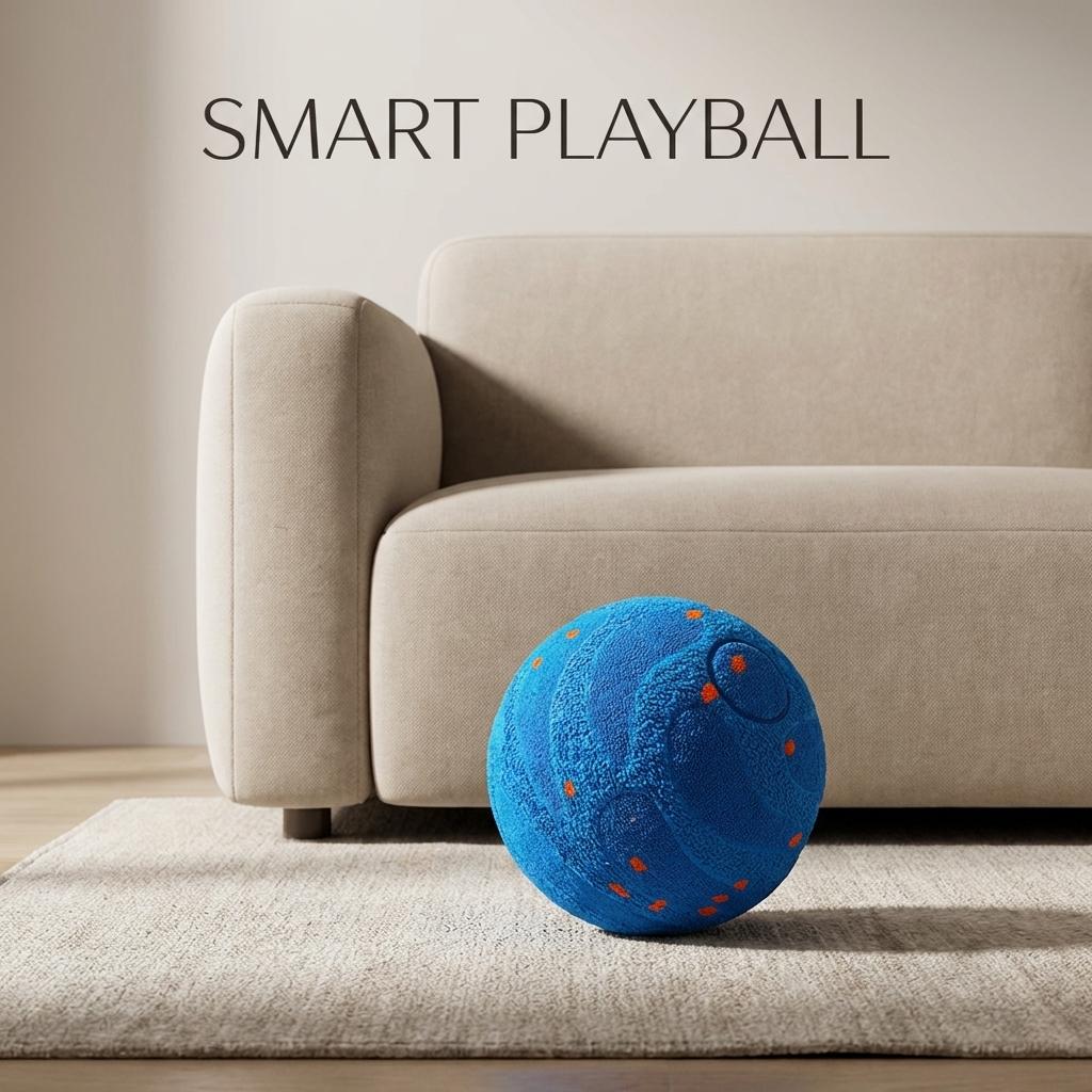 Smart Rolling Ball for Dogs & Cats!  Auto-Chase Toy with 3 Modes. Perfect for Puppies & Big Dogs Indoors!