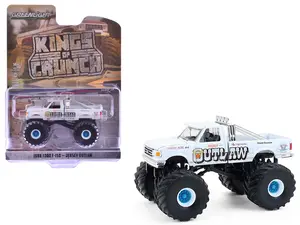 1988 Ford F-150 Monster Truck "Jersey Outlaw" White "Kings of Crunch" 1/64 Diecast Model Cars by Greenlight