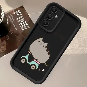 Case for Samsung Galaxy A15 A16 A51 A73 A23 A34 A71 A72 A12 A13 A35 A36 A56 A53 A54 A26 A32 Smartphone Protective Cover P-Pusheens Cat
