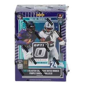 2025 Panini Donruss Optic Football 6-Pack Hobby Blaster (Purple Shock ) (6 Packs Per Box, 4 Cards Per Pack)