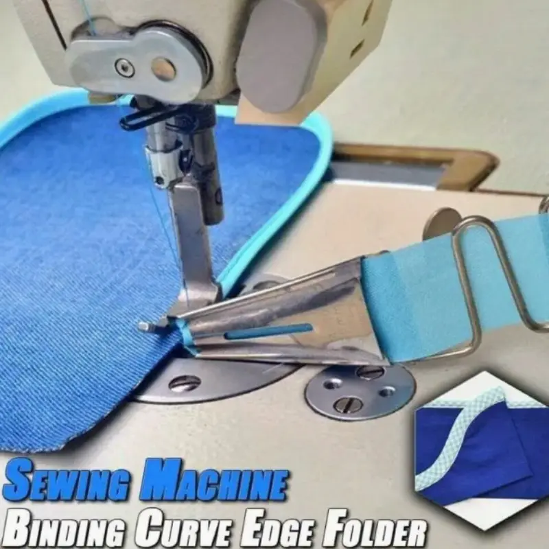 1Pcs Sewing Machine Binding Curve Edge Folder Sewing Accessories 20mm/30mm/40mm