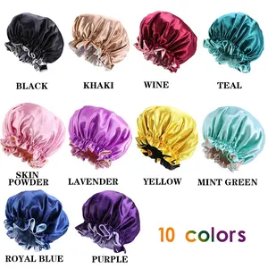 Luxurious Satin Silk Bonnet for Sleep - Perfect Night Cap for Long & Curly Hair - Designer Hair Protection Bonnet - Ideal for Preventing Frizz & Breakage - Comfortable & Stylish Sleepwear Accessory Does not apply
