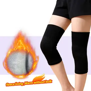 Autumn Winter Lamb Wool Lace-Up Anti-Slip Warm Knee Support, Large Thickened Knee Brace for Arthritis Relief, Sports Protection Gear, Knee Compression Wrap
