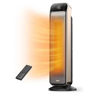DREO 1500W PTC 25'' Space Heater Solaris Max Silver and Gold DREO 1500W PTC 25'' Space Heater Solaris Max Silver and Gold