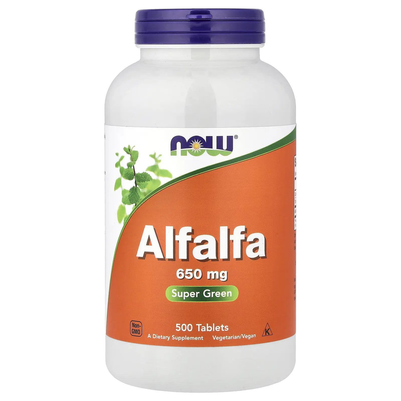 NOW Foods Alfalfa, 650 mg, 500 Tablets