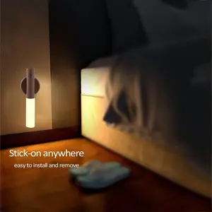 Human Motion Sensor Night Light, Magnetic Wall Light, Indoor Wall Light Wardrobe Light, Indoor LED Magnetic Portable Light Charging, Christmas Decoration Light, Suitable for Hallway Bedroom Closet Table Stair Cabinet