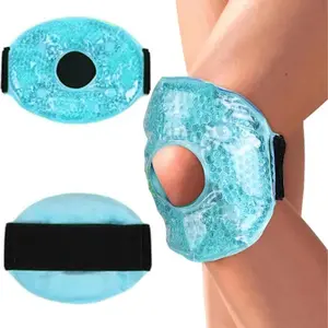 Adjustable Cold Gel Ice Pack for Injuries, Reusable Hot & Cold Therapy Wrap for Head Shoulder Leg Knee Sports Use, Cooling Pads, Circular Ice Pack Adults, Ice Compress