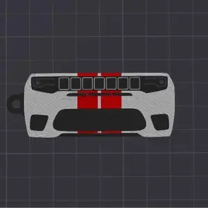 Jeep Grand Cherokee Trackhawk Keychain - Perfect for Car Enthusiasts