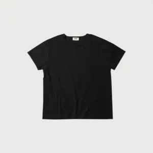 Elwood Crop Cap Sleeve Tee - 'Black'