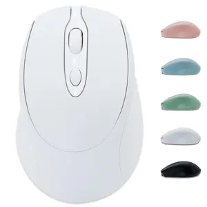 Rechargeable Wireless Mouse BT & 2.4g, Ergonomic Design, Portable USB Receiver, Compatible with PC MAC Laptop Computers, Wireless Office Mouse
