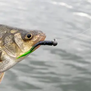 Rabid Crappie Worm - Tapered Finesse Design with Hand-Tied Fur Tail for Natural Swimming Motion - Ideal for Small Hooks & Light Line Presentations - 6 Per Pack