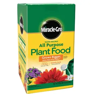 Miracle-Gro Water Soluble All Purpose Plant Food, Fertilizer for Indoor or Outdoor Flowers, Vegetables or Trees, 3 lbs.