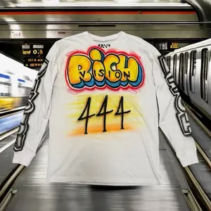 RICH VISION X PAID IN FULL AIRBRUSH LONG SLEEVE