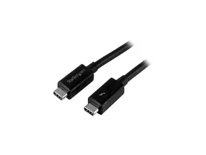 StarTech TBLT3MM1M Thunderbolt 3 Cable - 3 ft. / 1m - 4K 60 Hz - 20Gbps - USB C to USB C Cable - Thunderbolt 3 USB Type C Charger Cable - 1 pack