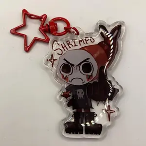 Shrimpo Dandy's World Keychain, Dandy's World Acrylic Keychain, Shrimpo Small, Meaningful, And Full Of Character, Unique Keychains That Add Charm To Every Bag And Key.