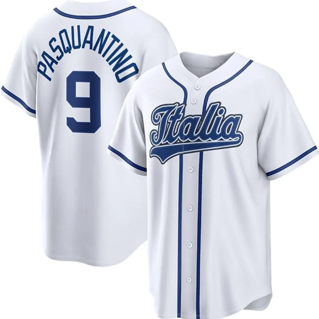 Vinnie Pasquantino Italia Baseball Jersey White Royal Shirt