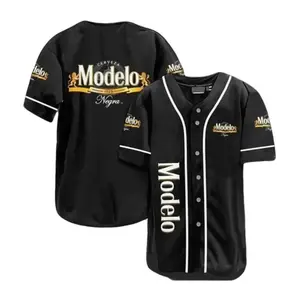 Modelo Negra Beer Baseball Jersey, Modelo Jersey