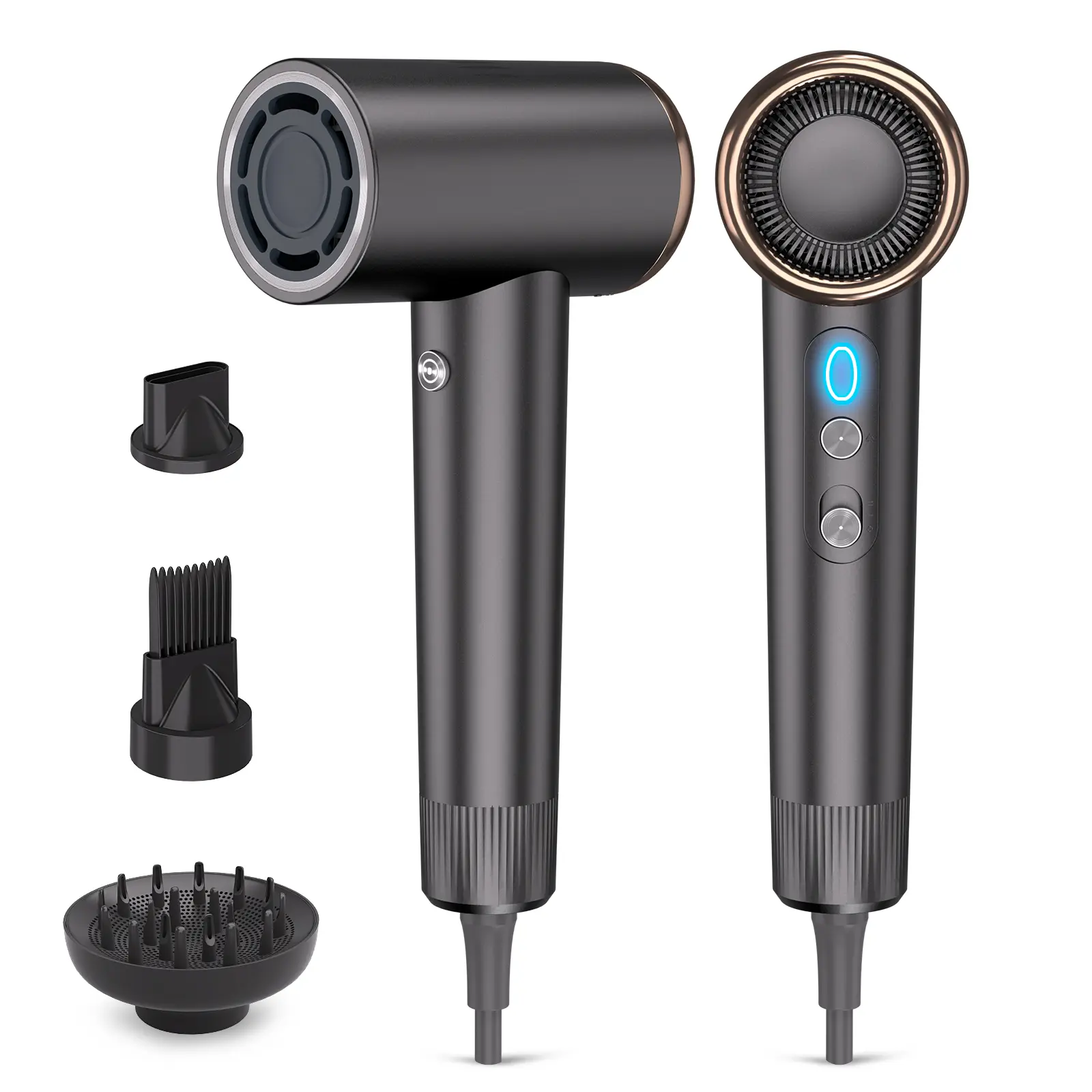 StyleVibe Fast Drying Ionic Hair Dryer -110,000 RPM Brushless Motor | High Speed, Negative Ions for Against Heat Damage, Frizz Control & Smoothing, Diffuser & Styling Comb Accessories, Lightweight & Quiet #SummerFinds