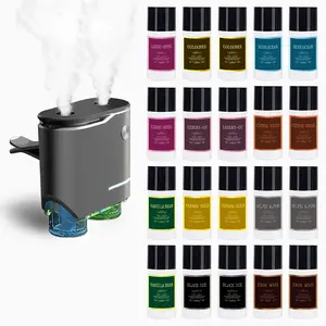 New Car Air Freshener Diffuser - 20pcs Scented Fragrance Essential Oil, Dual Sprayer Car Aroma Diffuser, Car Accessories Luxury Gift Set