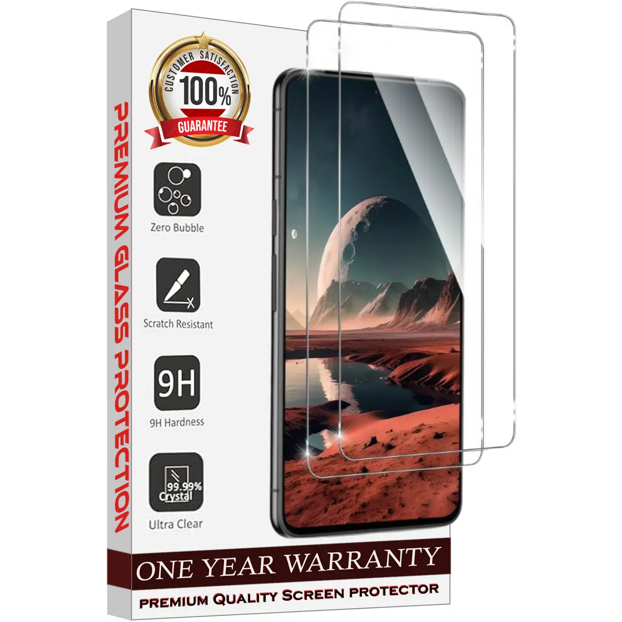 Entronix Clear Screen Protector Compatible with Galaxy S22 Ultra  - 2-Piece Combo Installation Protection Tempered Resistance