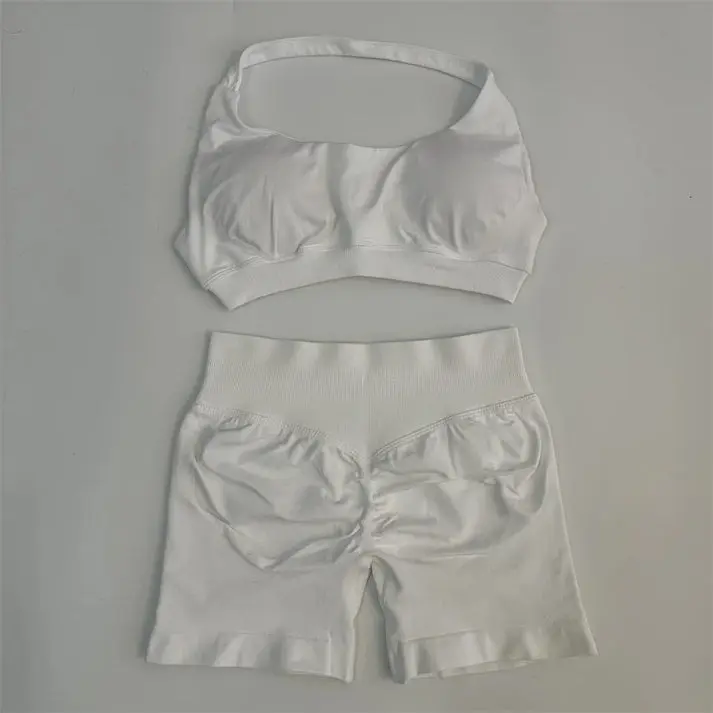 White Shorts & Bra Set