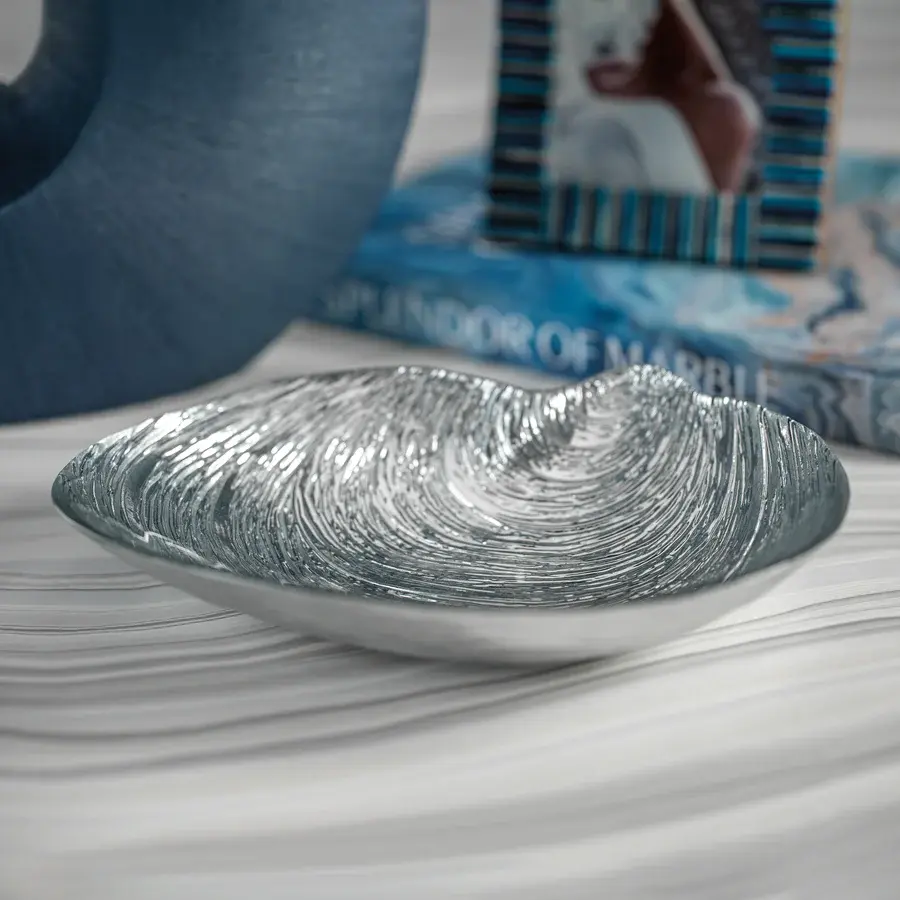 Kauai Silver Specchio Shell Bowl - 9.75"
