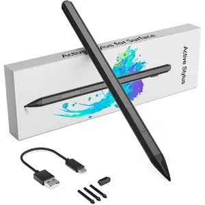 Surface Pen - Surface Pro Pen Stylus for Surface Pro 11/9/10/8/X/7/6/5/4/3, USB-C  Charge, Draw or Write Like  Paper, Surface Pro 11 Copilot Pen for Surface Go 2/3/4/Book/Laptop/Studio
