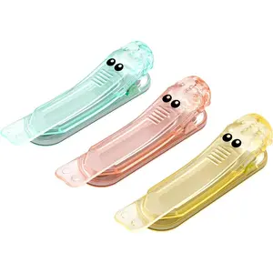 Automatic Bookmark, 3Pcs Unique Visualized Bookmarks, Book Markers for Reading Women, Silicone Cute Alligator Clip Designs, Stay in Place and Follow
