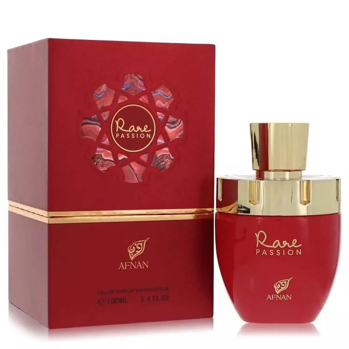 Afnan Rare Passion EDP Fragrance for Women, Floral Oriental EDP Fragrance with Musk-Infused Blend, 3.4 fl oz, New Box, Floral Oriental Fragrance