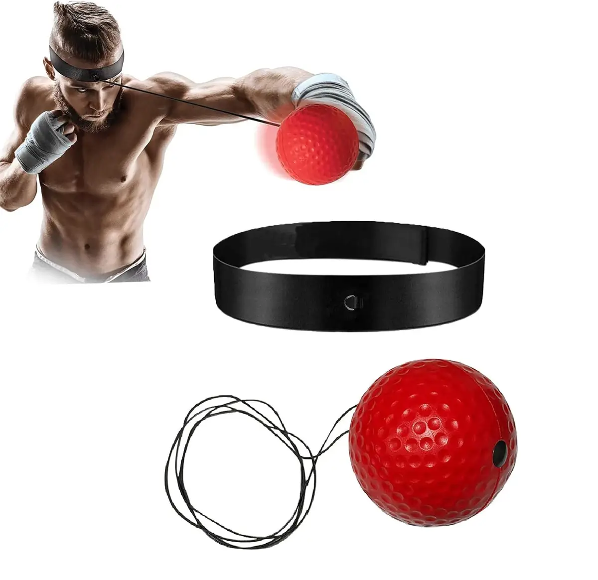 Boxing Reflex Ball Set, Boxing Training Balls to Improve Speed and Hand Eye Coordination, Men Gifts Boxing Gear, Valentine's Day Gift Agility Reaction