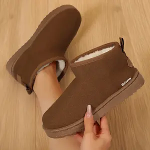 Women's Platform Snow Boots for Women Winter Suede Ankle Mini Boots with Lined Springfresh