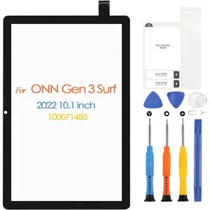 Touch Screen for ONN 10.1" Gen 3 Surf 2022 Tablet 100071485 Screen Replacement for ONN 100071485 Digitizer Touchscreen Glass Panel with Tools (Black, Not LCD Display)