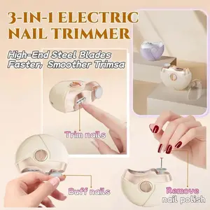 Electric Nail Clippers, Automatic Polishing Electric Nail Trimmer, Precision Grooming Tool for Nails, Easy Use Design