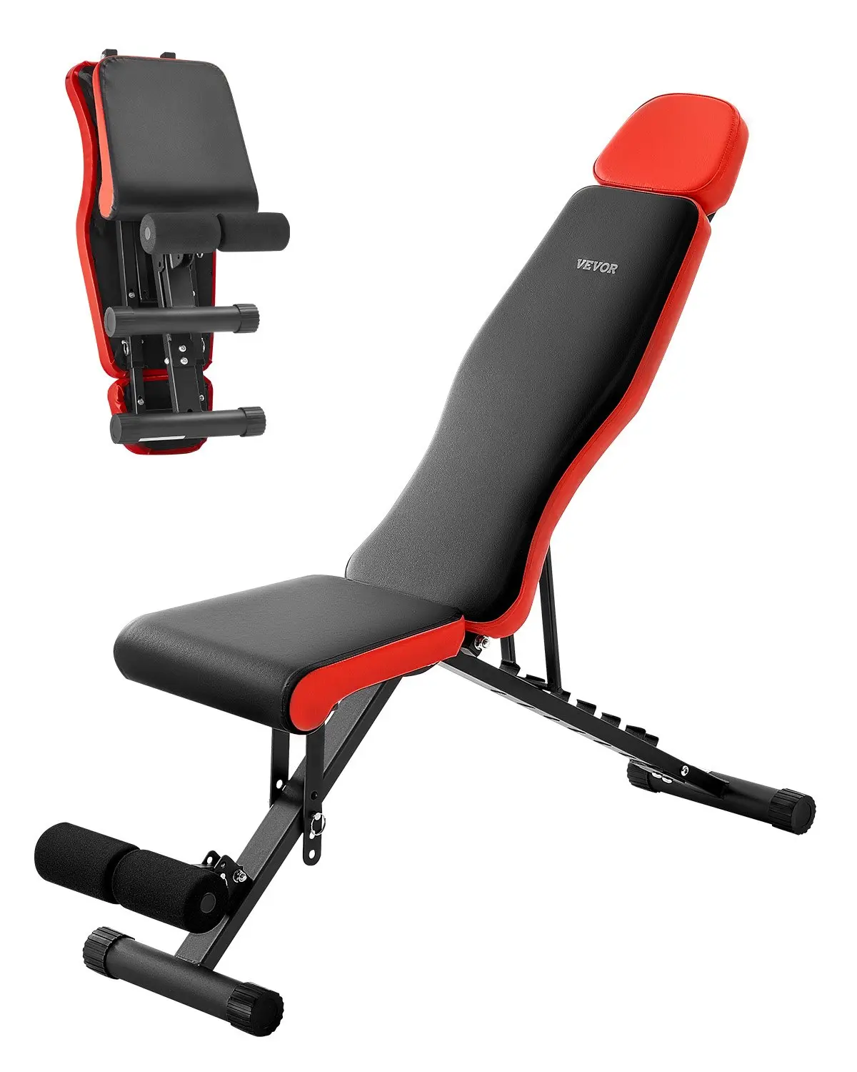 【DealsForYouDays】VEVOR Weight Bench Sit up Bench for Home Gym Strength Training Adjustable Foldable, Home Gym Equipment, Weighted Adjustable Benches