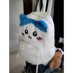 Cute Plush Embroidery Large Capacity Super Cute Chikawas Backpack Trendy Student Bag Hachiware Ins Backpack