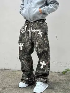 Men's Pants, Street Fashion Casual Loose Trousers for Daily Wear, Men's Bottoms for Summer