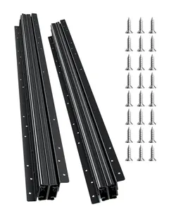 Undermount Drawer Slides, 32-Inch Under-Stair Cabinet Rails, Heavy Duty 260 lb Load Capacity, Full-Extension Precision Guides, Soft-Close Compatible, Durable Aluminum Rails for Kitchen Bathroom Cabinets, Includes Mounting Hardware