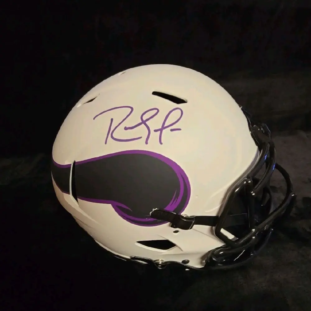 Randy Moss Autographed Full-Size Authentic Minnesota Vikings Football Helmet for Collectors