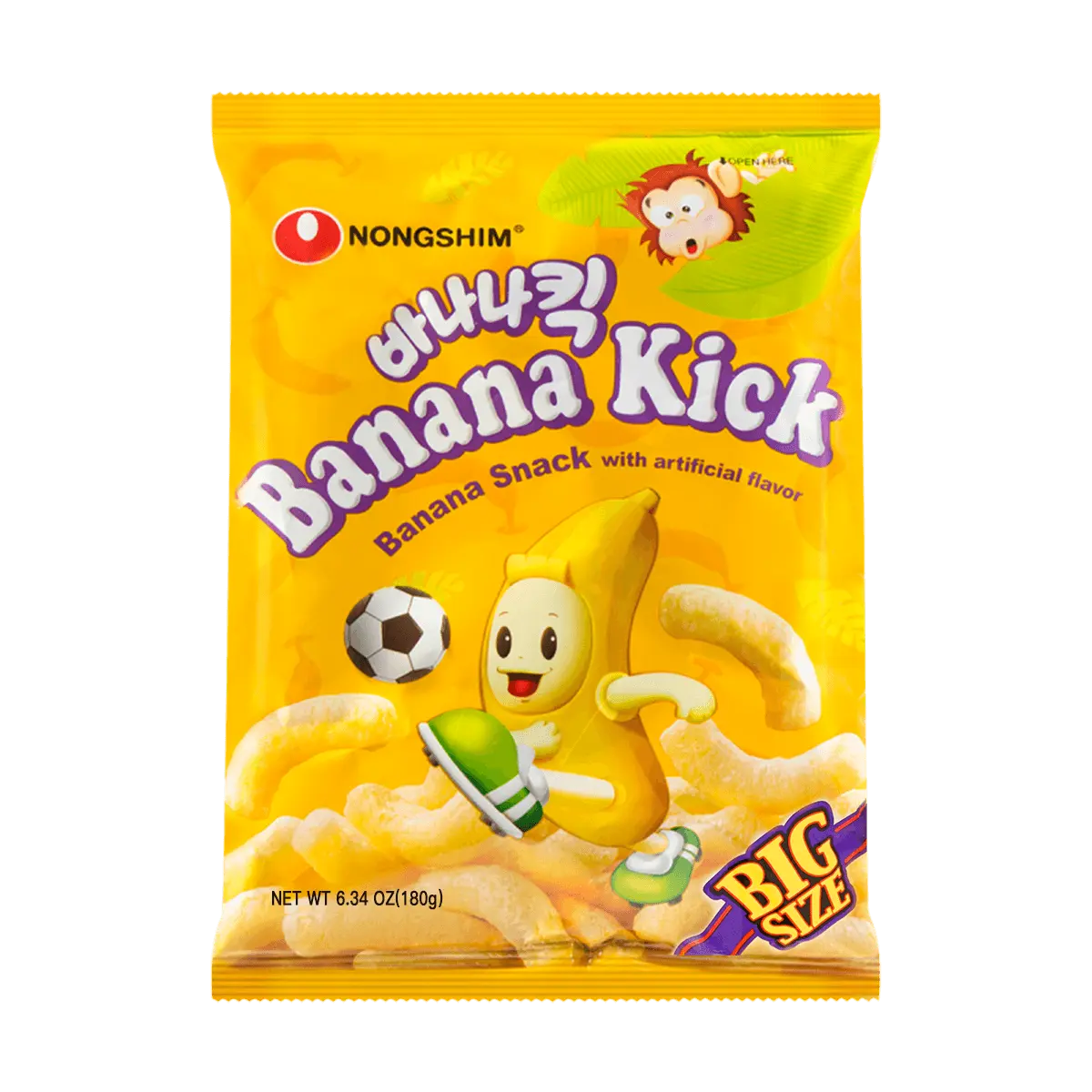 NONGSHIM Korean Natural Banana Chips Family Pack 180g - TWICE Recommended Snack