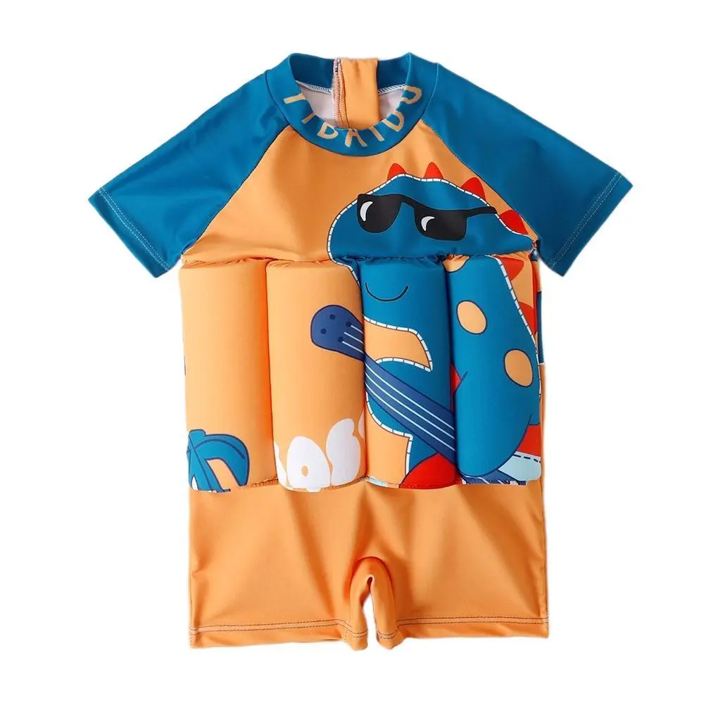 Children Buoyancy Swimsuit, Adjustable And Removable Buoyancy, Short-Sleeved Shorts Swimming Floating Swimsuit For Boys And Girls, Children Auxiliary Training Swimsuit, Summer Vacation Beach Sports Swimsuit Swimming