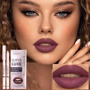 12PCS Matte Lip Liner Set - Waterproof & Long Lasting  Smudge-Proof, Soft & Sharpenable Pencils  For Defining, Contouring or Full Lip Color Rich Pigment, Smooth Application 12 In 1 Makeup Kit