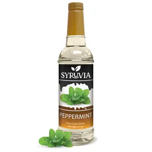 Syruvia Peppermint Syrup for Coffee 25.4 Ounces Peppermint Flavoring for Coffee