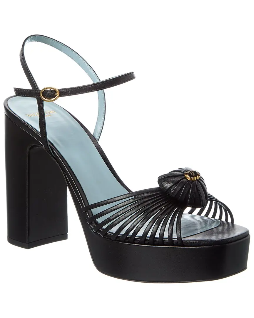 Valentino Royal Heart 115 Leather Platform Sandal