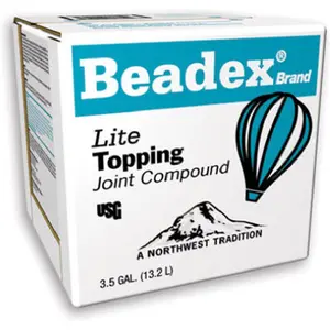 US Gypsum 385262 3.5 Gallon Carton Beadex Lite Topping, Multipurpose Use, Joint Compound