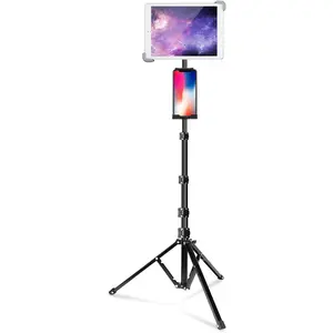 iPad Tripod Stand, 65-inch Height Adjustable iPad Stand Holder, 360? Rotating Tablet Tripod for , Compatible with iPad Pro 13 12.9 11 Air and  4-14.5 Inch Tablets