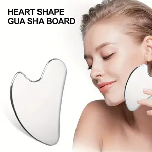 304 Stainless Steel Gua Sha Facial Tools Face Massage Tools Smooth Sturdy Metal Scraper Guasha Tool Face Body Reduce Puffiness
