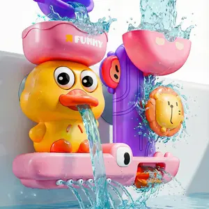 Bath Toys for Kids Ages 1-3: Toddler Bath Toys for 1 2 3 Year Old Girl Gifts - Pink Bathtub Toy for Toddlers 2-4 - Baby Girl Gifts 12+ Months Bath Bubble Maker Bath Ball Cup Bathtoy