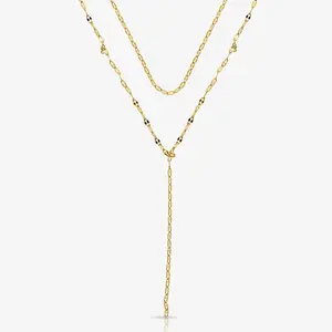EVRY JEWELS Gold or Silver Plated Women's Dreamers Lariat Necklace